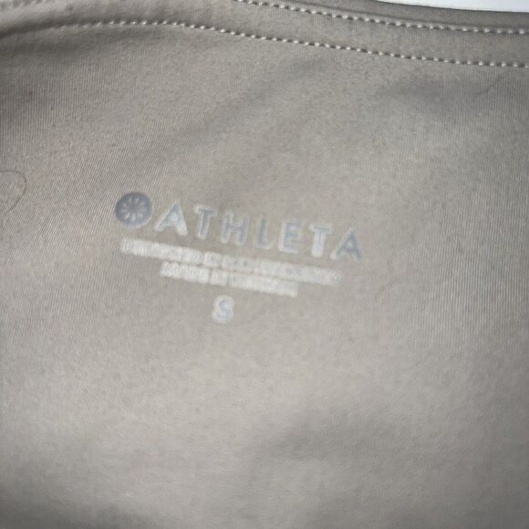 Athleta Green 7/8 leggings sheer panels size small - Picture 2 of 3